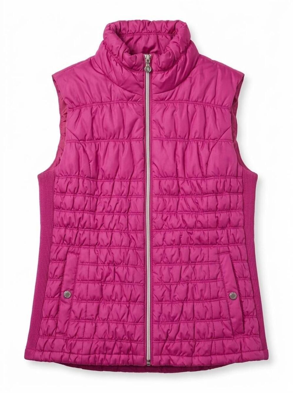 🔹️Marc New York Fuchsia Quilted Puffer Sleeveless Vest Jacket Large